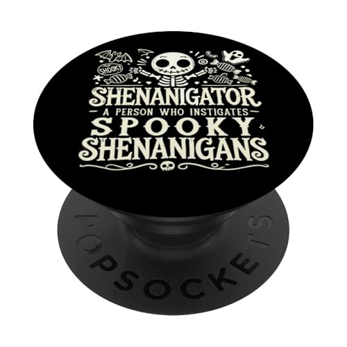 Shenanigator Kids Funny Halloween Skeleton Decorations PopSockets PopGrip Intercambiable
