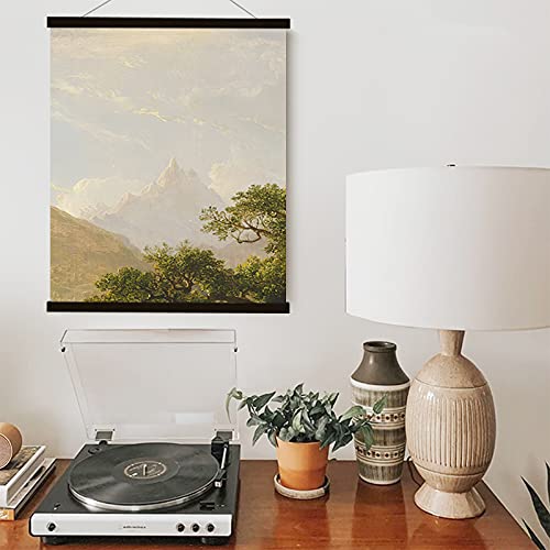 Sweehome Wooden Magnetic Poster Hanger, 18 Inch Magnetic Poster Frame Hanger, 10X18 12X18 18X24 Poster Hanger For Pictures, Photos, Maps, Canvas Artwork And Scrolls (Black, 18") #TOP3