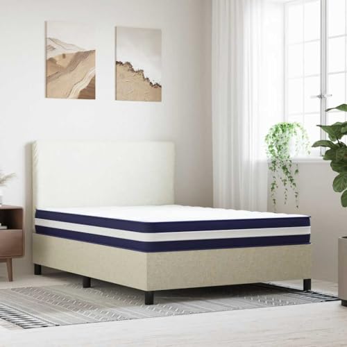 Teenpull Matelas à Ressorts ensachés 140x190 cm, dureté Moyenne, Mousse et Tissu Respirant, Soutien Ergonomique pour Chambre, Couchage Confortable, literie...