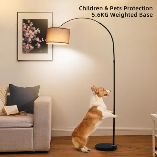 Lámpara de arco estilo vintage ANTENLICHT LUNA con interruptor de pie 2