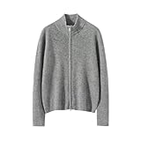 WICHTIGER GRÖSSENHINWEIS: Die Produktbeschreibung zeigt die Größentabelle für diese Kaschmir Strickjacke, bitte überprüfen Sie diese Größentabelle und wählen Sie die richtige Größe vor der Bestellung.