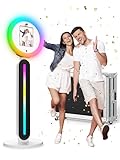 NESON Photo Booth Machine, Selfie Photobooth w/RGB Light & Remote Photo Booth Stand Machine Compatible w/I-Pad 10.2in, 10.9in, 12.9in Portable & Sturdy Design with Flight Case