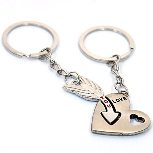 Amazon ペア Love ハート 矢 アロー キューピット キーホルダー キーリング キーホルダー 通販