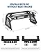 JOYTUTUS Roll Bar for Truck with Cargo Basket for Gladiator JT 2020-2026 & Tacoma 2015-2023, Heavy-Duty Extendable Chase Rack for Mid-Size Truck, Holds up to 660LB