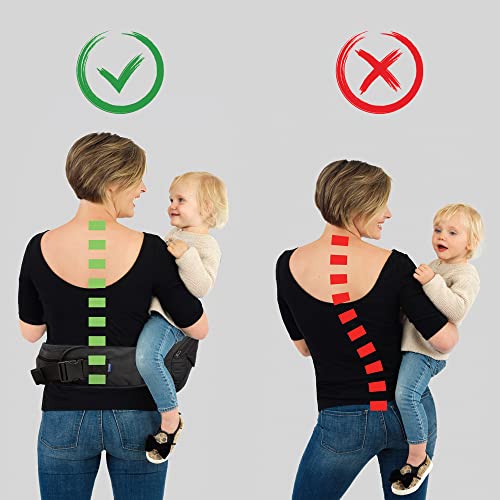 Agudan Baby Carrier With Waist Stool, Thickened Abdominal Pad Design Toddler Hip Carrier, Baby Hip Seat With Healthy Hip Position For Newborns & Toddler #TOP4