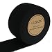 lusata 1.5-inch Wide Black Knit Elastic Spool Heavy Stretch High Elasticity Knit Elastic Band 5 Yard