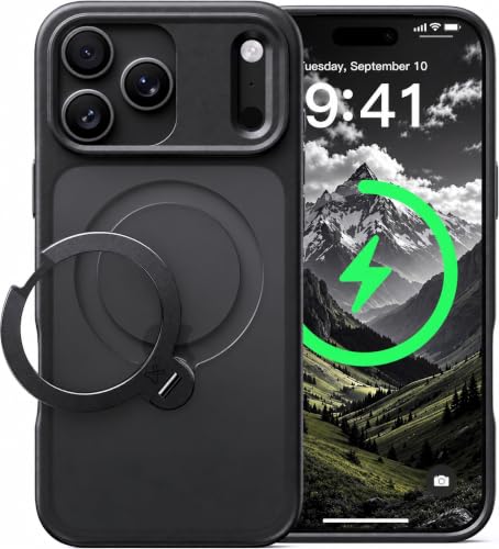 CASEKOO iPhone 18Pro Max/17 Pro Max �p �P�[�X�y2026�ō�����&��_360�x��]�z��_360�x��]�z MagSafe�Ή� �ČRMIL�K�i 360°�S�����ϏՌ� �ő�25W�}���[�d�Ή� �w��h�~/�}�b�g�d�グ/���ϖh�~/