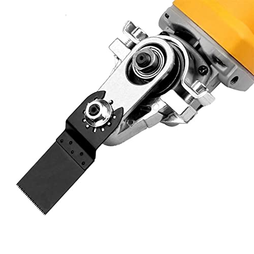 Fresadora de Madera Rebajadora Eléctrica, Herramienta oscilante modificada for amoladora angular, máquina ranuradora de sierra renovadora, herramienta eléctrica multifunción for carpintería con cuchil
