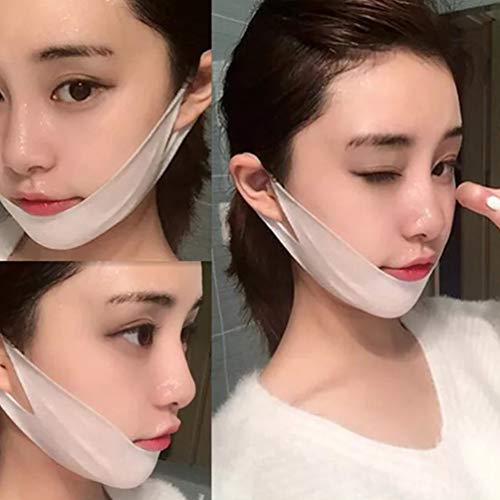 EXCEART 20 Pcs Fita de Elevador de Cara DescartÃ¡vel Remendo de Levantamento de Rosto Adesivo de Que