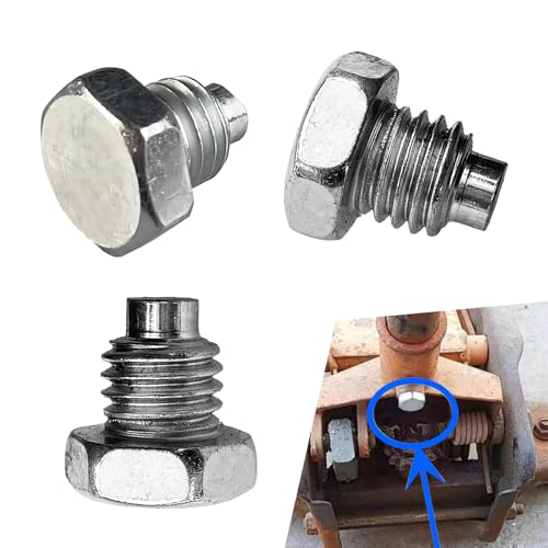 Image of 3 PCS Car Jack Pressure Rod Fixed Screw Replacements, 0.46In x 0.74In Horizontal Design, Waterproof Durable Metal Vehicle Floor Jack Handle Bolt, Universal for Most Cars (Silver)