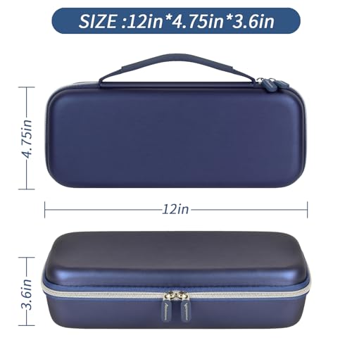 Image of Steamer Case Compatible with Jack & Rose Portable Travel Steamer for Clothes, Handheld Steamer & Iron Carrying Storage Bag Organizer with Mesh Pocket for Accessories-Box Only (Royal Blue)