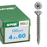 SPAX – SPAX Universalschraube aus Edelstahl rostfrei A2, 4,5 x 60 m