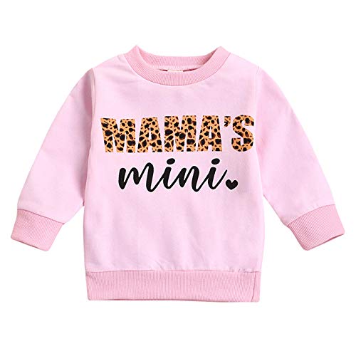 Taicanon Baby Girl Pullover Sweatshirt Girls Long Sleeve Fall Winter Outfit 18-24M Pink