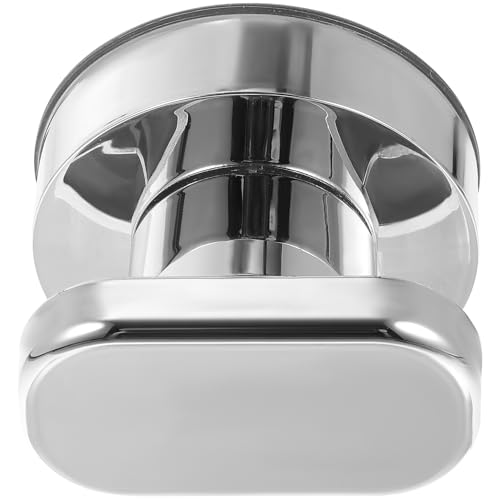WOONEKY Tirador Autoadhesivo con Ventosa para Armarios y Fácil Instalación sin Taladro Diseño Cómodo y Elegante para Cocina Baño y Oficina Pequeño Plateado