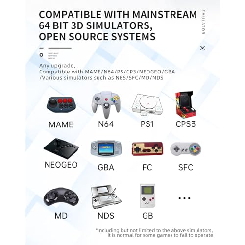 bosnyyds Vídeo Game Portátil de 3,5 polegadas IPS de tela de alta clareza 32G Console de jogos de có