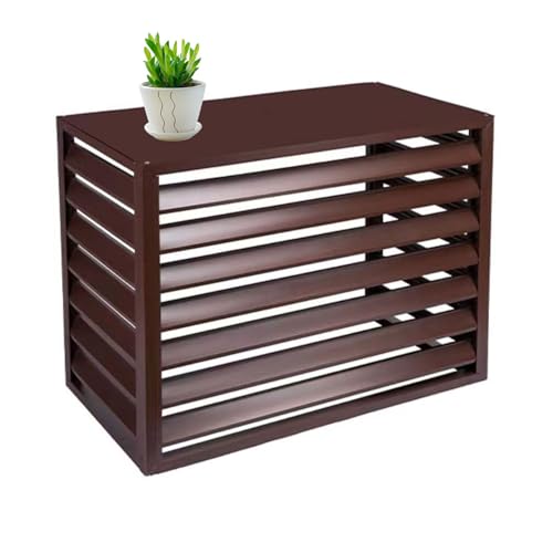 Cubierta de aire acondicionado, protección de aleación de aluminio para unidades de aire acondicionado y bombas de calor, caja de basura al aire libre, caja de almacenamiento de jardín, impermeable y