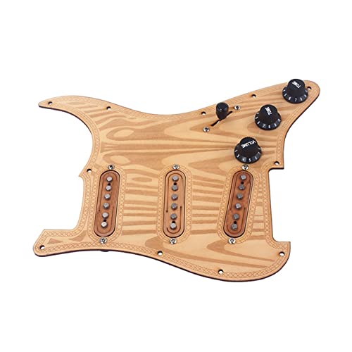 KLKL Chargé Pré-programmé SSS Pickguard Alnico V Ramassages pour La Guitare Strat Pickguard pré-câblé - Les Beatles, Paul McCartney, John Lennon, RIngo Starr, George Harrison KLKL Chargé Pré-programmé SSS Pickguard Alnico V Ramassages pour La Guitare Strat Pickguard pré-câblé