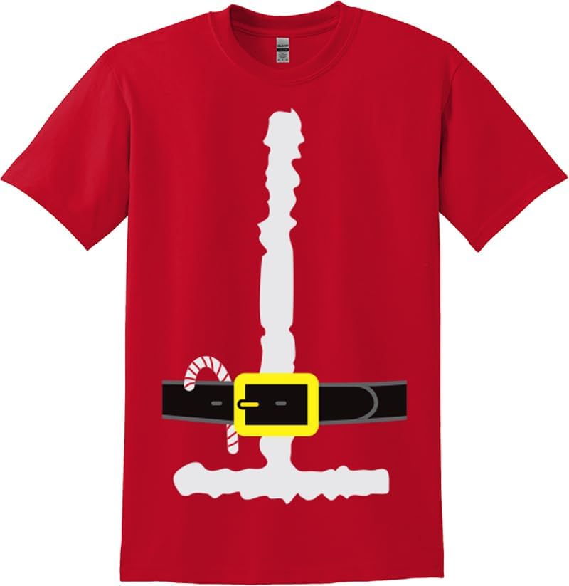 Santa Claus Jumbo Print Novelty Christmas Holiday Funny Costume Men T-Shirt