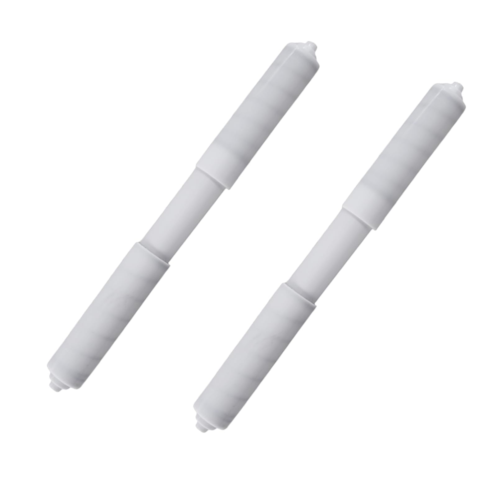 2 Pack White Toilet Paper Holder,Plastic Toilet Tissue Roll Holder Insert in Household Restaurant Toilet Replacement Roller Spring Loaded Rod — Amazon image 8