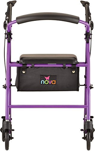 NOVA Medical Products Vibe 6 Steel Rollator Walker #TOP20