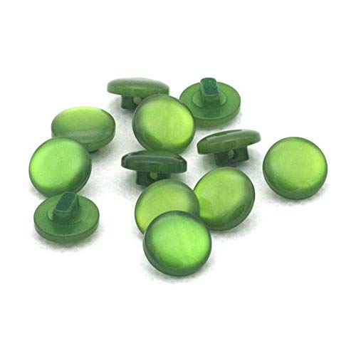Tong Yue Resin Colored Shirt Pearl Buttons For Craft Sewing Childre Buckle 20Pcs/Pack-Deep Green #TOP23