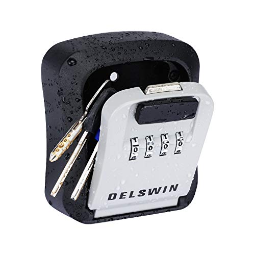 Key Lock Box - Key Safe Box Wall Mounted Waterproof Key Storage Lockbox with 8 Keys Super Large Capacity for Hide a Key Outside Home Garage Airbnb Realtor[2020 Updated]