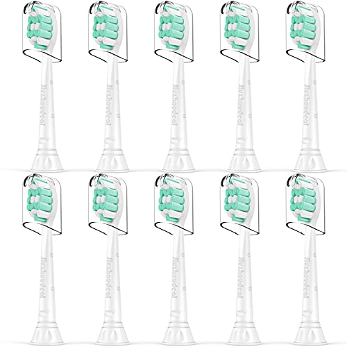 Replacement Toothbrush Heads Compatible with Philips Sonicare: Electric Brush Heads for Sonicare C2 Plaque Control ProtectiveClean 4100 5100 6100 Toothbrush HX9023, 10-Pack