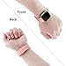 Wepro Bands Compatible with Fitbit Versa/Fitbit Versa 2/Fitbit Versa Lite SE SmartWatch for Women Men, Sports Replacement Wristband Strap for Fitbit Versa Watch, Small, 3 Pack, Gray, Peach, White