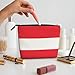 QAZWZML Austrian flag Printed women's toiletry bag, cosmetic organizer, suitable for travel and business trips.