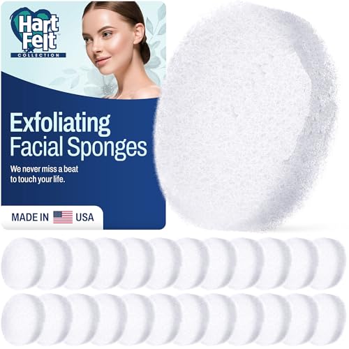 HartFelt Round Face Scrubber for Women | Reusable Facial Sponges