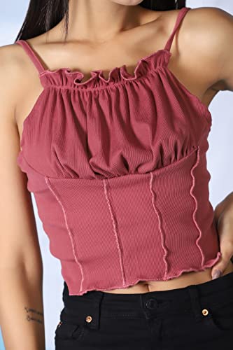 Image of GRECIILOOKS Women's Fashion Tops - Crop Tops, Loose Fit Oversized Shirts & Stylish Korean Tank Tops for Summer Wear