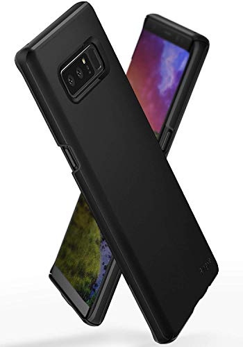 Ringke Slim Compatible with Galaxy Note 8 Case (Advanced Accessory Kit) Superior Slender (Attachable Wallet Card Slot) Precise Contour Lightweight & Fashionable Cover Galaxy Note8 - SF Black