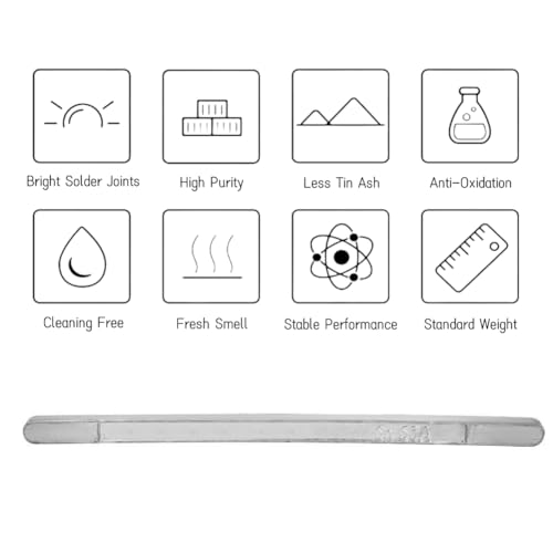 300–400 g Zinn-Metallstab, 63 A hochreiner Sn-Stab, antioxidativer Stannum-Schweißbarren 183 ℃ zum Löten elektronischer Schweißnähte, Herstellung von Utensilien und Kunsthandwerk