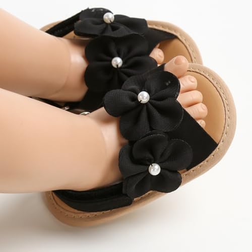 Image of Infant Baby Girls Boys Summer Sandals Premium Unisex Non Slip Rubber Soft Sole Breathable Toddler First Walker Outdoor Beach Shoes