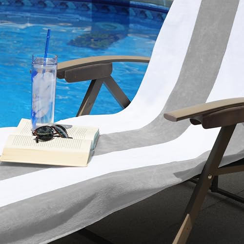 Superior LNGE-CABANAST-LG Cabana Cotton Lounge Chair Cover, Outdoor Towel/Chaise Furniture Covers thumb #7