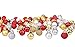 Conjunto de 96 bolas pequeñas para árbol de Navidad (32 rojas, 32 plateadas y 32 doradas, 2,5 cm)