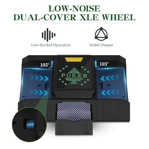 Cardspin Card Shuffler 1/2 Deck, Intelligent Sensor One-Touch Start Uno Automatic Shuffler Card Machine For Phase 10 thumb #2