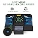 CARDSPIN Card Shuffler 1/2 Deck, Intelligent Sensor One-Touch Start UNO Automatic Shuffler Card Machine for Phase 10, Skip-Bo, Texas Hold'em, Poker, Blackjack (Black-Sensor)