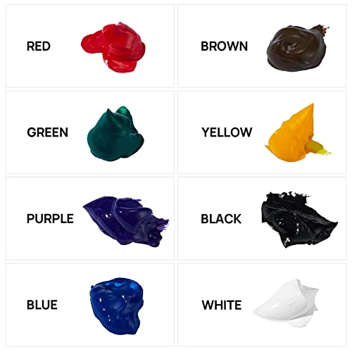 Smalltongue Fabric Screen Printing Ink, 8 Colors X 4 Fl Oz(120Ml), Chalk Paste Paint For Silk Screen, Transfer Paste For Screen Print, For Diy Home Decor, Fabric, Shirts, With Gift Packing #TOP1