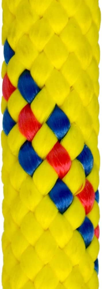 Pelican Rope Multifilament Polypropylene Rope (7/16 inch) – Water Rescue Line, Lightweight, Buoyant, High Visibility, Floating Line (150 feet - Yellow)