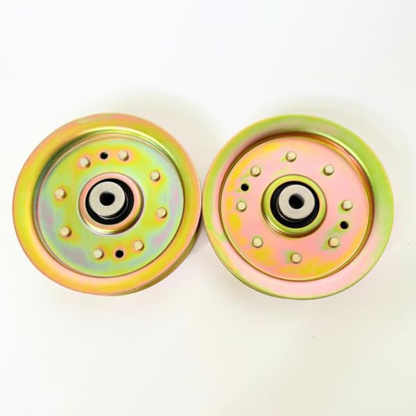 756-04129 Flat Idler Pulley for MTD Cub Cadet RZT 50 L54 42 S50 Troy-Bilt GT54 TB2450 753-08171 756-04129B 756-04129C 2 Pack
