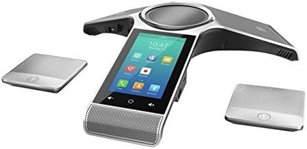 Yealink CP960-WirelessMic Conference IP Phone, 2 Wireless Expansion Microphones. 5-Inch Color Touch Screen. 802.11ac Wi-Fi, 802.3af PoE, Power Adapter Not Included (Renewed)