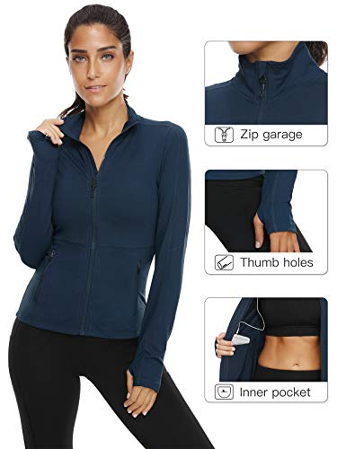 VUTRU Women's Workout Yoga Jacket Full Zip Running Athletic Track Jacket4