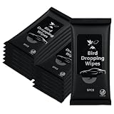 Chicplaid 12 Pack Bird Poop Remover Wipes, Safe on Paint for Cars