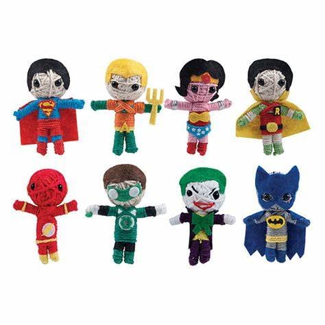 Muñecos en cuerda de superheroes set de 10 miniatura 2