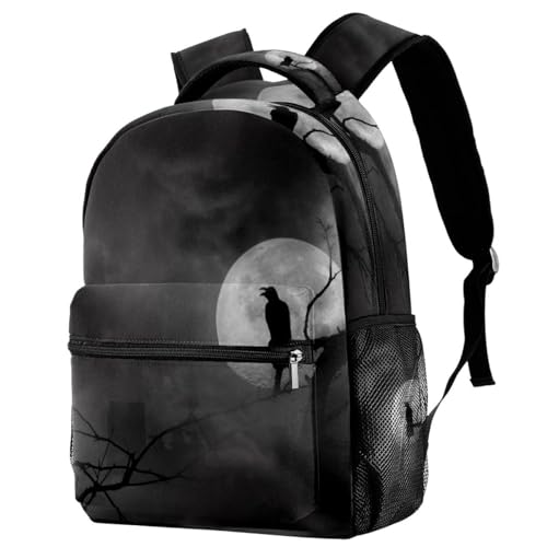 Sac de voyage décontracté motif corbeau à minuit pour les sorties et le weekend