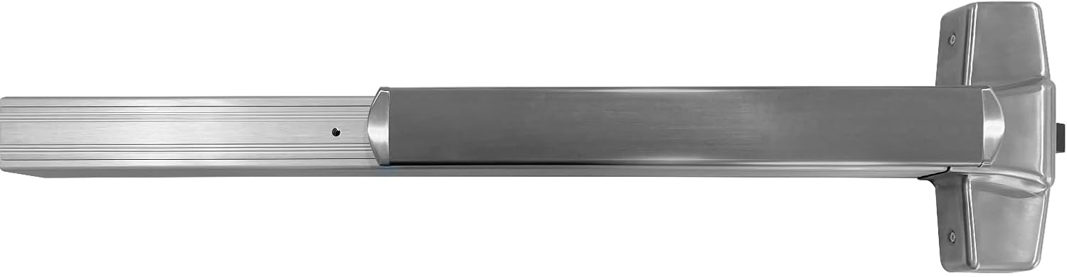 General Lock EDX9000R-P EO 630 36 Grade 1 Heavy Duty Exit Device, US32D Satin Stainless Steel, 36" Rail Length, Panic Hardware, Wide Stile and Solid Door Stile, Exit Only, UL Listing