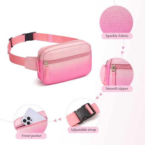 Image of Fanny Pack Birthday Gifts for Teen Girls 7-13, Kids Crossbody Belt Bag | Back to School Gifts, Cute Preppy Girl Fashion Accessories with Adjustable Strap, Trendy Stuff for Travel & Dorm Essentials