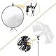UTEBIT 2 Stück Foto Studio Faltreflektor Halterung, Metallklemmhalter Mit 1/4 bis 3/8 Weibliche Screw, Mehrzweck Reflektorhalter für Blitz, Runder Reflektor, Hintergrund und Lichtstand