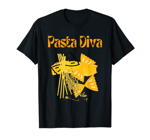 Pasta Diva Art Novedad Camiseta